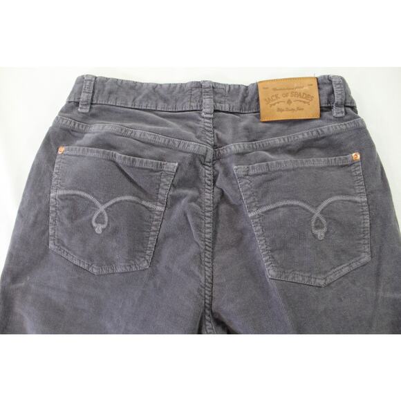 Jack of Spades Gray Corduroy Pants Mens 32x32 Straight Fit Stretch - Picture 10 of 14